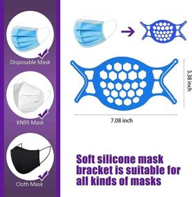 img 1 attached to 😷 Breathing Made Easier with Silicone Kkpot Mask Brackets - Ultimate Protection