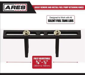 img 3 attached to 🛠️ Ares 70297 - Adjustable Fuel Pump Module Spanner Wrench - 3/8-Inch to 1/2-Inch - Compatible with All Quiet Fuel Tank Lids