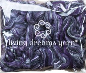 img 2 attached to SILK MERINO Fiber for Hand Spinning: Super Soft Combed 🧶 Top Wool Roving for Felting, Soap & Paper Making, and Embellishments—Night Out