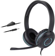 🎧 cyber acoustics stereo pc headset with in-line volume control, noise cancelling mic, and adjustable boom - perfect for classroom, home, or office use (ac-5002a) logo