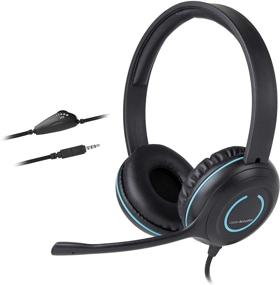img 4 attached to 🎧 Cyber Acoustics Stereo PC Headset with In-Line Volume Control, Noise Cancelling Mic, and Adjustable Boom - Perfect for Classroom, Home, or Office Use (AC-5002A)