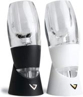 🍷 vinturi essential red and white wine aerators set - enhancing wine experience with 2 black aerators логотип