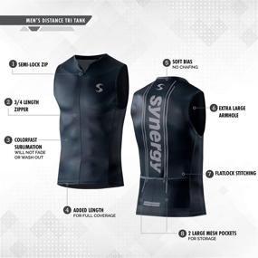 img 2 attached to Optimized Search: Synergy Men&#39;s Triathlon Tank Singlet