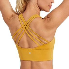 img 4 attached to CRZ YOGA Longline Strappy Wirefree Women's Lingerie, Sleepwear, and Lounge Attire