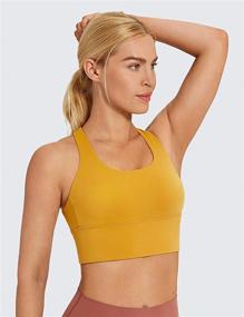 img 3 attached to CRZ YOGA Longline Strappy Wirefree Women's Lingerie, Sleepwear, and Lounge Attire