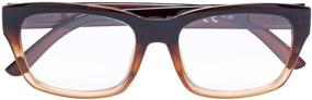 img 1 attached to 👓 Spring Hinges Large Square Frame Reading Glasses 5-Pack by Eyekepper - Includes Sunshine Readers +3.5