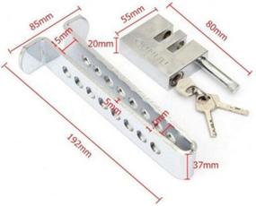 img 1 attached to Усовершенствованный автомобильный стальной замок против угона для тормозов и сцепления - беспрецедентное средство безопасности