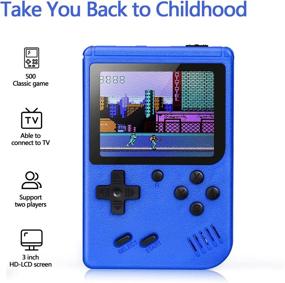 img 3 attached to 🎮 Rechargeable Classic Handheld Console Connection