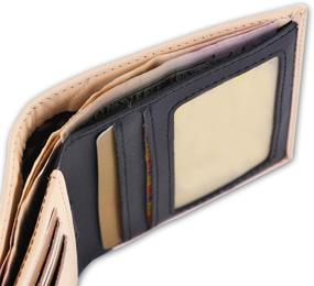 img 1 attached to 👔 IKEPOD Genuine Leather Bifold Wallet: Stylish Men's Billfold for Essential Accessories