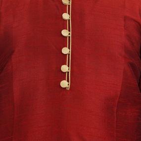 img 1 attached to 👕 Crocon Kids Boys Silk Kurta Pajama: Ethnic Festive Fancy Wear Dress for Traditional Indian Occasions