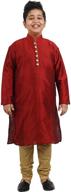 👕 crocon kids boys silk kurta pajama: ethnic festive fancy wear dress for traditional indian occasions logo