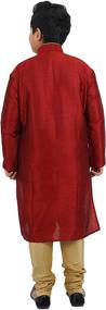 img 2 attached to 👕 Crocon Kids Boys Silk Kurta Pajama: Ethnic Festive Fancy Wear Dress for Traditional Indian Occasions