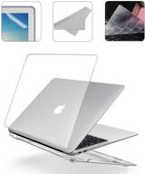 🖥️ 2021 2020 new 13 inch macbook pro m1 a2338 a2251 a2289 a2159 a1989 a1706 protective case bundle with clear plastic hard shell, keyboard guard, screen shield & cleaning cloth - wgs58 logo