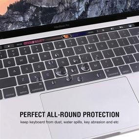 img 1 attached to 🖥️ 2021 2020 New 13 Inch MacBook Pro M1 A2338 A2251 A2289 A2159 A1989 A1706 Protective Case Bundle with Clear Plastic Hard Shell, Keyboard Guard, Screen Shield & Cleaning Cloth - WGS58