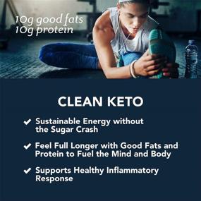 img 2 attached to 🌱 PlantFusion Complete Plant Based Keto Blend: Sugar-Free, Gluten-Free, Vegan Chocolate Protein Powder Drink with MCTs – 12 Single Servings