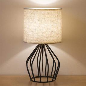 img 4 attached to HAITRAL Bedroom Table Lamp Minimalist