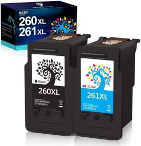 img 4 attached to 🖨️ HBO TOPMAE Reinkthru Remanufactured Ink Cartridge Replacement for Canon PG-260XL CL-261XL Combo Pack, for Canon TS6420 TR7020 TS5320 Printer (1 Black + 1 Tri-Color)