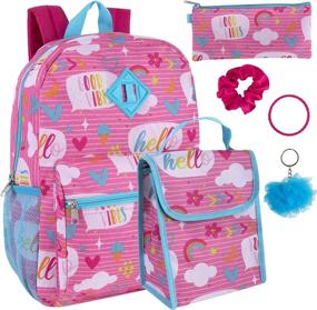 img 4 attached to 🎒 Adorable Girls Backpack Pencil Keychain Accessories - Perfect Kids' Backpacks