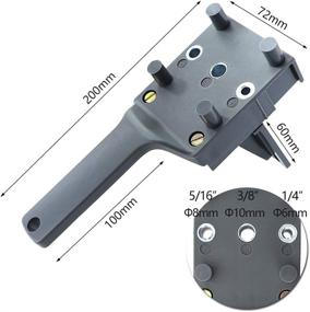 img 3 attached to Hand-held Doweling Jig Set with Dowel 🔧 Pins and Drill Bits for Precise Dowel Joinery