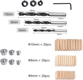 img 2 attached to Hand-held Doweling Jig Set with Dowel 🔧 Pins and Drill Bits for Precise Dowel Joinery