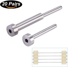 img 3 attached to 🔗 Invisible Turnbuckle Cable Railing Kit with 1/8" 20 Pairs Swage Threaded Stud: Ideal for Wood & Metal Post | CKE