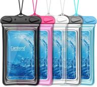 📱 floatable waterproof phone pouch: cambond universal case for iphone 12 pro xs max xr x 8 7 6 plus - 5 pack logo