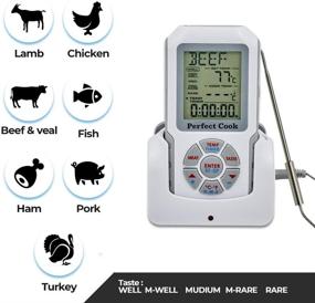 img 2 attached to 🔥 OptimalChef - Wireless Meat Thermometer with Dual Probes and Timer for Smoker, Grilling, Oven, Cooking