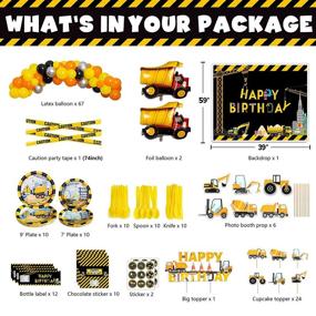 img 3 attached to 🏗️ Construction Birthday Party Supplies