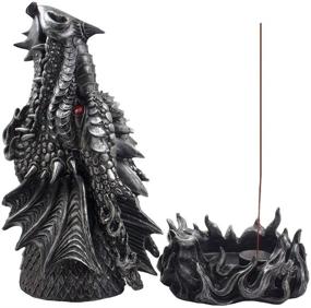 img 1 attached to 🐉 Mythical Fire Breathing Dragon Incense Holder & Burner: A Gothic Home Decor Aromatherapy Sculpture and Medieval Fantasy Gift!