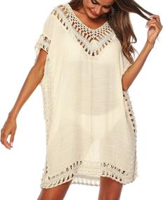 img 3 attached to 👙 WanderAgio Swimwear Coverups with Printed Designs for Women's Clothing, Swimsuits & Cover-Ups