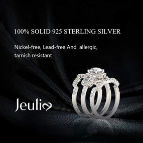 img 3 attached to Jeulia Engagement Sterling Zirconia Anniversary