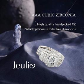 img 2 attached to Jeulia Engagement Sterling Zirconia Anniversary