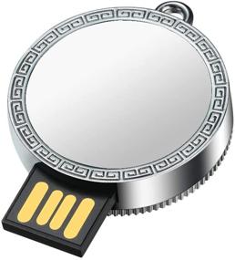 img 1 attached to ''ZJR Пустой нейтральный металлический USB-флэш-накопитель с поворотным дизайном, 64 ГБ, подходит для индивидуального логотипа на заказ''
