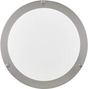 img 2 attached to 💡 Gruenlich LED Flush Mount Ceiling Lighting Fixture, 11 Inch Dimmable 19W (125W Replacement) 1220 Lumen, Metal Housing with Nickel Finish, ETL and Damp Location Rated (5000K-Daylight White) - Energy-efficient Ceiling Light for Bright Daylight Illumination