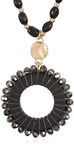 img 4 attached to 💫 Stylish RIAH FASHION Bohemian Statement Necklace - Trendy Girls' Jewelry Collection