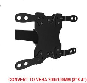 img 2 attached to Mount Plus 201P Adapter Bracket: Easily Convert VESA 100x100mm to VESA 200x200mm and 200x100mm for 23-42 Inch Flat Panel TVs