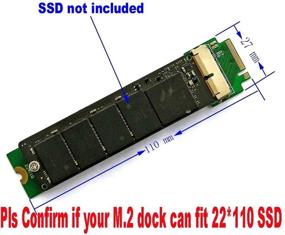 img 4 attached to 🔌 Адаптер Sintech M.2 NGFF 28Pin SSD - Чтение SSD в MacBook 2013-2015 года слот M-Key | Только для настольных компьютеров | Высота 10мм