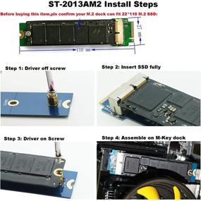 img 3 attached to 🔌 Адаптер Sintech M.2 NGFF 28Pin SSD - Чтение SSD в MacBook 2013-2015 года слот M-Key | Только для настольных компьютеров | Высота 10мм