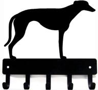 🐾 greyhound key hooks & keychain holder - compact 6-inch width - handcrafted in the usa логотип