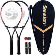 🎾 senston tennis racket: professional 27-inch racquet - control grip, strung with cover, overgrip & vibration damper логотип