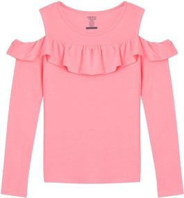 img 1 attached to 👚 Shoulder Bright Girls' Clothing - French Toast Sleeve