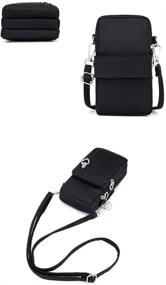 img 1 attached to 👜 Stylish Crossbody Cellphone Purse Bag for Samsung Galaxy Note 20 Ultra, S20 S21 Ultra & More - Women's Wallet Armband in Sleek Black
