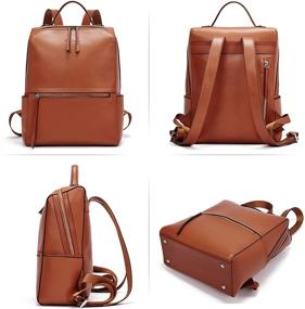 img 2 attached to BOSTANTEN Genuine Leather Backpack for Women-Fashionable Handbags and Wallets in Stylish Backpacks