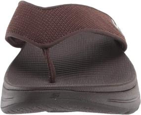 img 3 attached to 👣 Skechers 5 Performance Walking Flip Flop Charcoal Men's Shoes: Athletic Footwear for Maximum Comfort