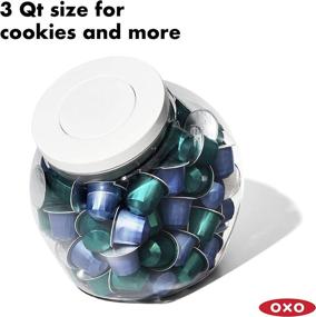 img 3 attached to Medium 3.0 Qt OXO Good Grips POP Cookie Jar - Airtight Food Storage for Snacks and More