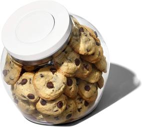 img 4 attached to Medium 3.0 Qt OXO Good Grips POP Cookie Jar - Airtight Food Storage for Snacks and More