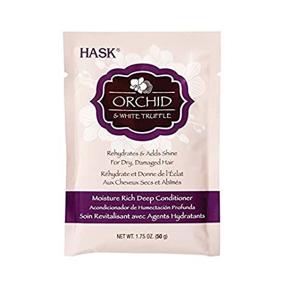 img 1 attached to 🌸 Hask Moisture Orchid & White Truffle Rich Deep Conditioner Packette - 1.75 Ounce: Hydration at its Finest!