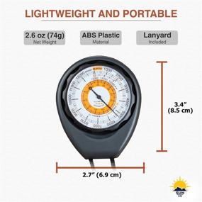 img 1 attached to 🏔️ Sun Company Altimeter 203: Battery-Free Altimeter and Barometer, Weather-Trend Indicator with Rugged ABS Case and Lanyard, Reads Altitude 0-15,000 ft