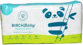 img 3 attached to 👶 Birch Baby Naturals: Size 2 Diapers, 8-20 Lbs. – Truly Bamboo, Ultra-Soft, Perfect Fit, Non-Toxic, Eco-Friendly – 204 Pieces