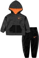 nike boys' therma fleece hoodie 86f109 023 clothing set logo